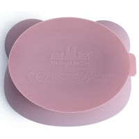 We Might Be Tiny Silicone Suction Bowl with Lid - Dusty Rose